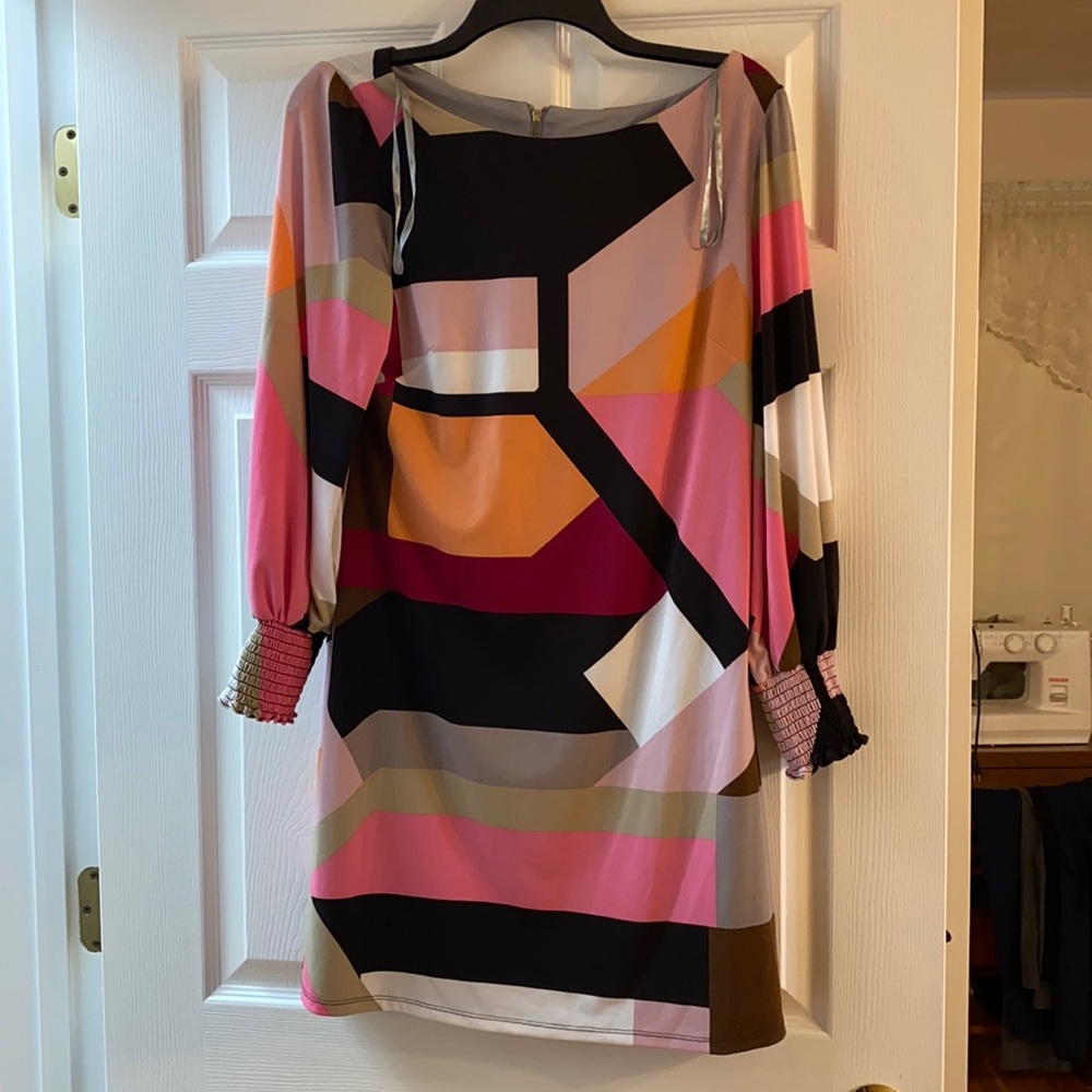 Playful Fun Colorblocked Lined Dress